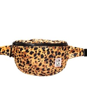 LOLA JOSI LARGE MOONBEAM BUM BAG: GOLDEN